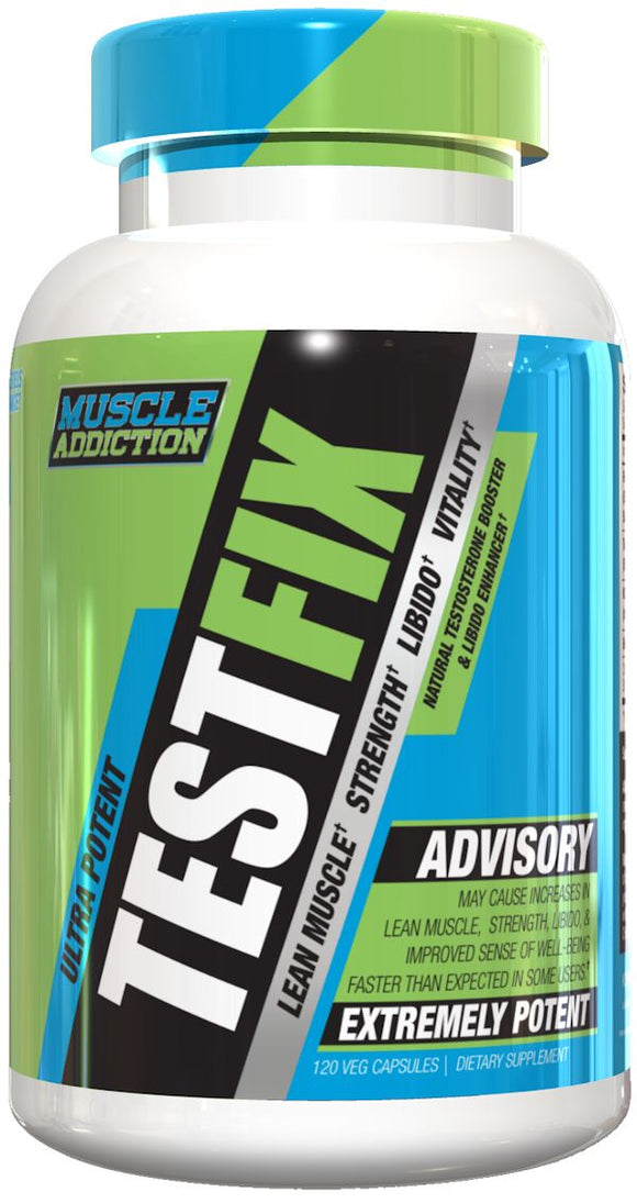 Muscle Addiction Test Fix 120 veg caps|Test Booster|Bodyandfitness.com