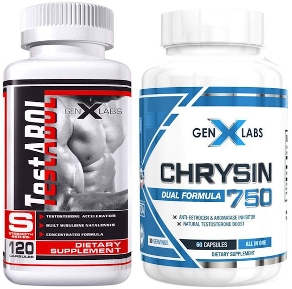 GenXLabs Test-Abol and Chrysin Stack|Test Booster|Bodyandfitness.com