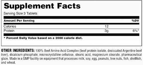 Universal Nutrition 100% Beef Aminos 400 tabs|Amino Acids|Bodyandfitness.com