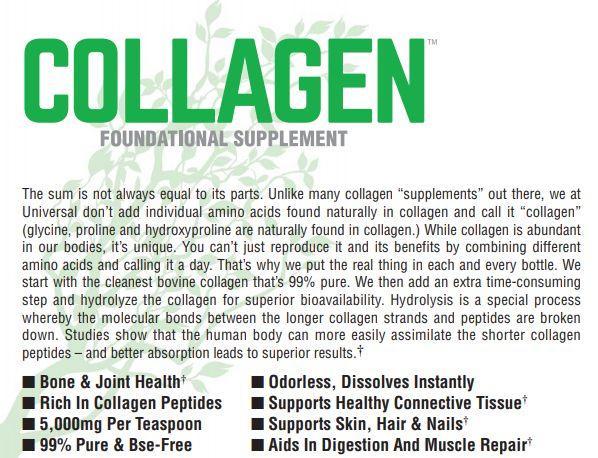 Universal Nutrition Collagen 60 servings
