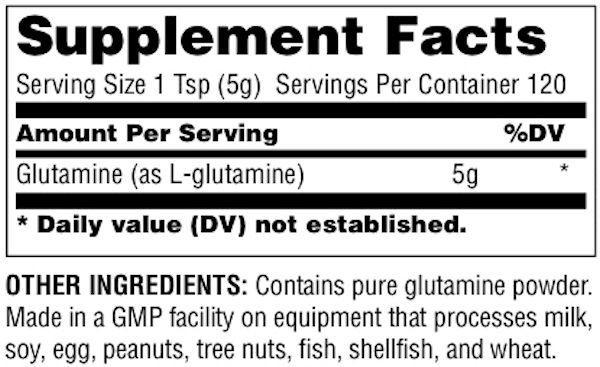 Universal Nutrition Glutamine 300 gms fact