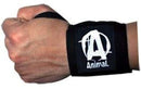 Universal Animal Wrist Wraps Black||Bodyandfitness.com