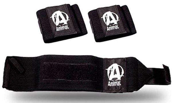 Universal Animal Wrist Wraps Black||Bodyandfitness.com