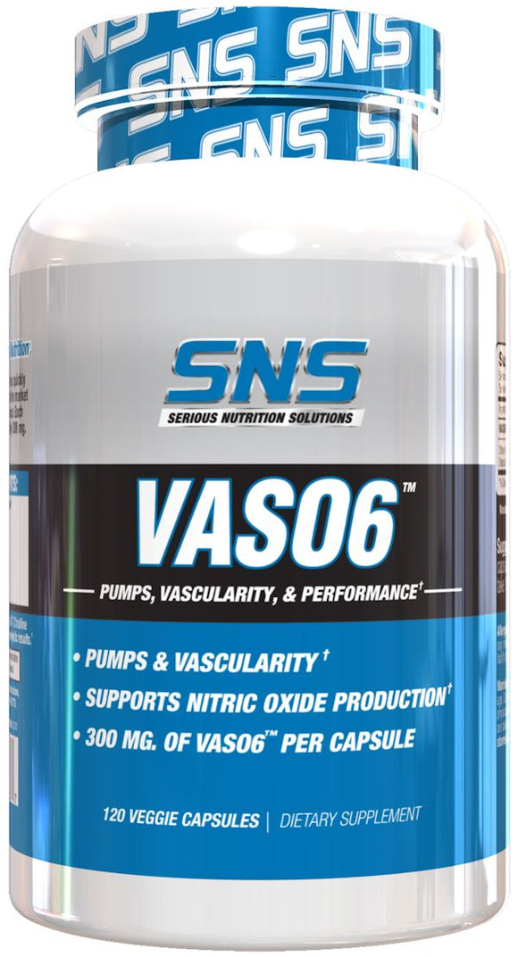Serious Nutrition Solutions VasO6 120 caps.|Muscle Builder|Bodyandfitness.com