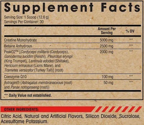Arm Race Nutrition Vigor fact