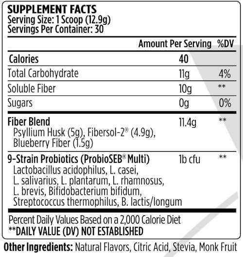 VMI Sports Fiber Plus Probiotic 30 servings||Bodyandfitness.com