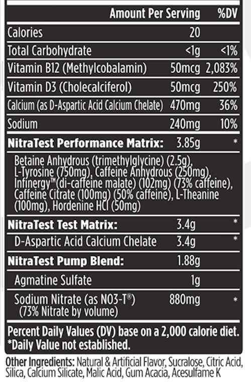 VMI Sports NitraTest 30 servings|Pre Workout|Bodyandfitness.com