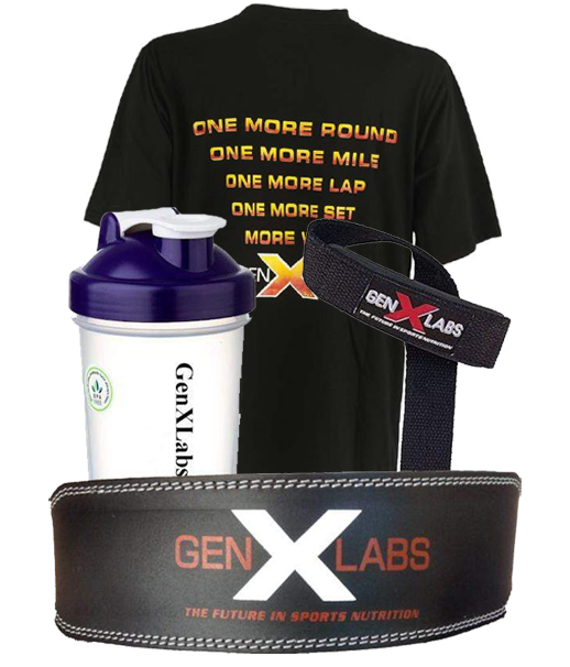 GenXLabs Weight Training Deal with FREE T-Shirt|Weight Training Belt|Bodyandfitness.com