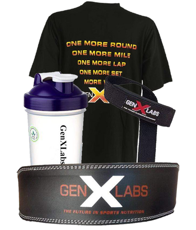 GenXLabs Weight Training Deal with FREE T-Shirt|Weight Training Belt|Bodyandfitness.com