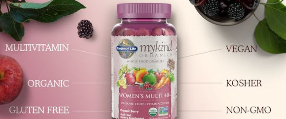 Garden Of Life mykind Organics Women's Multi 40+ Gummies||Bodyandfitness.com