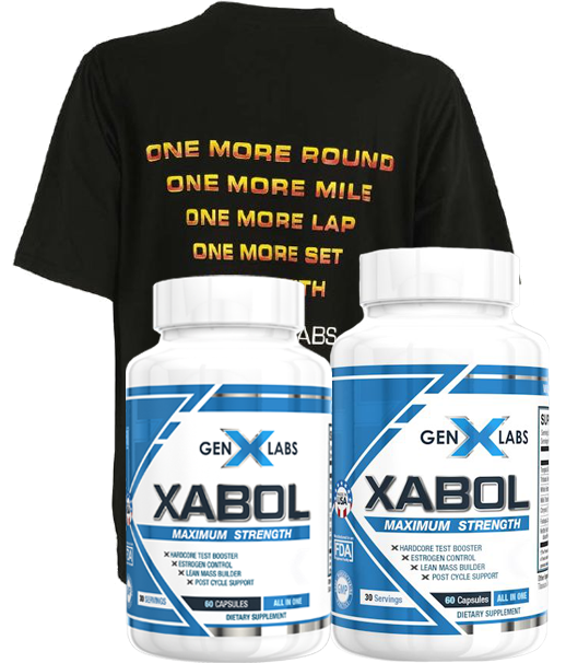 GenXLabs X-ABOL Maximum Strength Double Pak Free Shirt Offer|Test Booster|Bodyandfitness.com