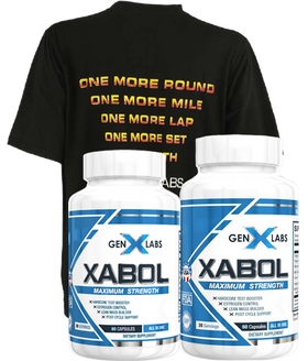 GenXLabs X-ABOL Maximum Strength Double Pak Free Shirt Offer|Test Booster|Bodyandfitness.com